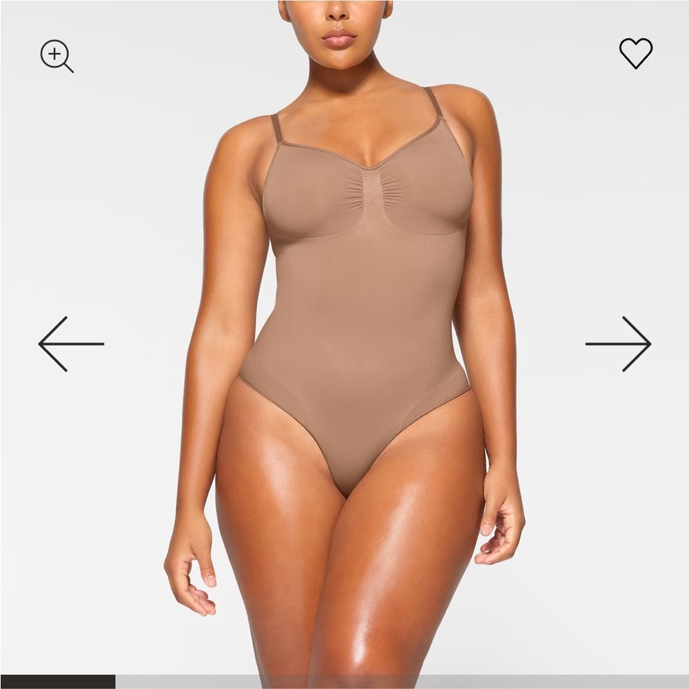 SKIMS Sculpting Bodysuit Brief With Snaps Sienna Size 4X/5X